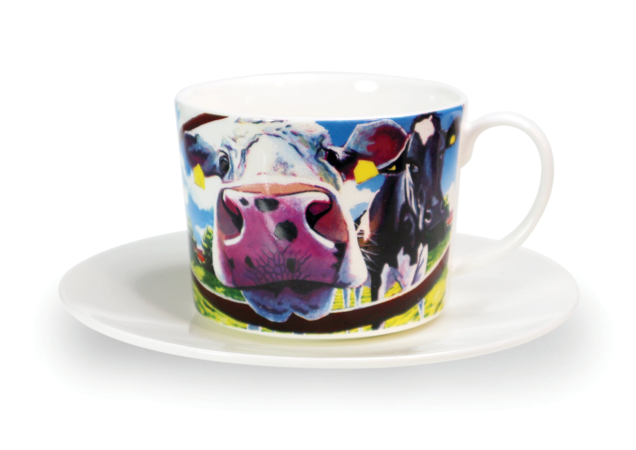 Set of 4 Cappuccino/Tea Cup & Saucer Party Pack